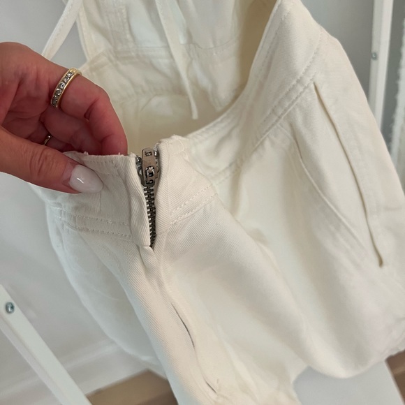 White Ruffle Romper - Picture 4 of 6